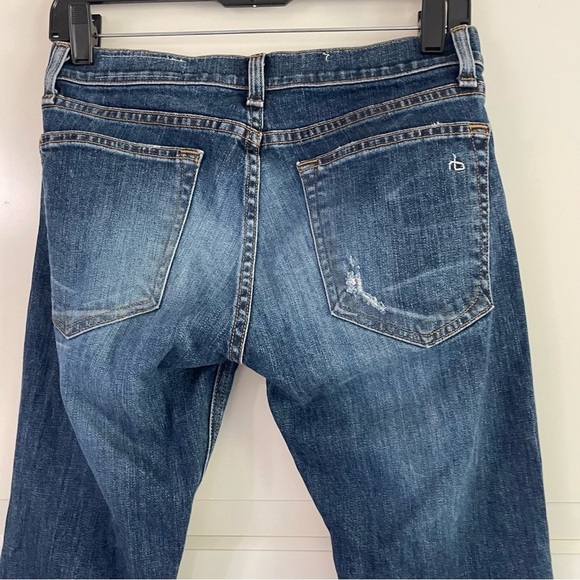 New! Rag & Bone The Dre Jeans in Surfer Repair Blue 30235 - Picture 7 of 11